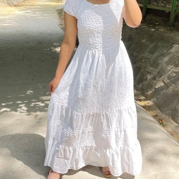 ALLABOUTONESELF Dresses & Skirts - Medium- 100% Cotton White Maxi Dress